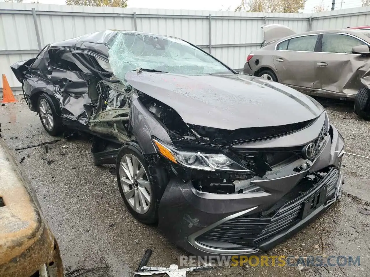 4 fotografías del automóvil dañado 4T1C11AK7MU590773 TOYOTA CAMRY 2021