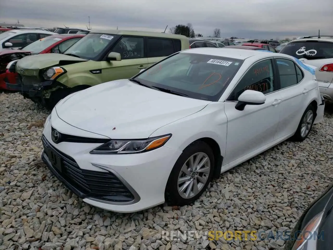 2 fotografías del automóvil dañado 4T1C11AK9MU528243 TOYOTA CAMRY 2021