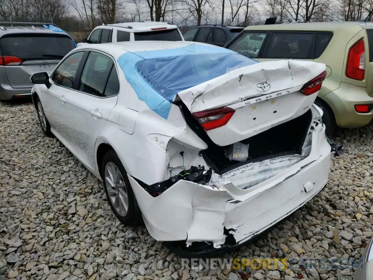 3 fotografías del automóvil dañado 4T1C11AK9MU528243 TOYOTA CAMRY 2021