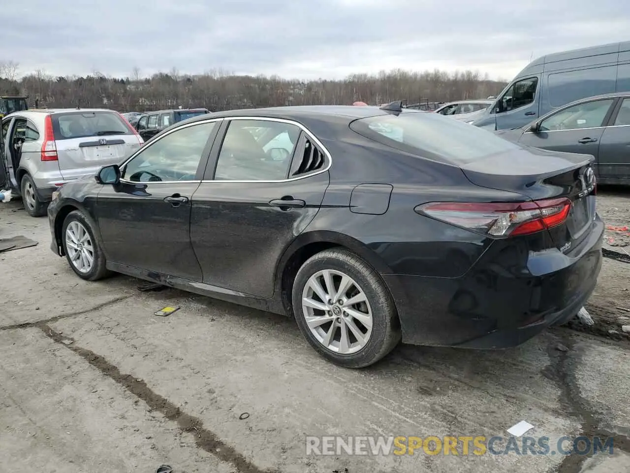 2 fotografías del automóvil dañado 4T1C11BK2MU024454 TOYOTA CAMRY 2021