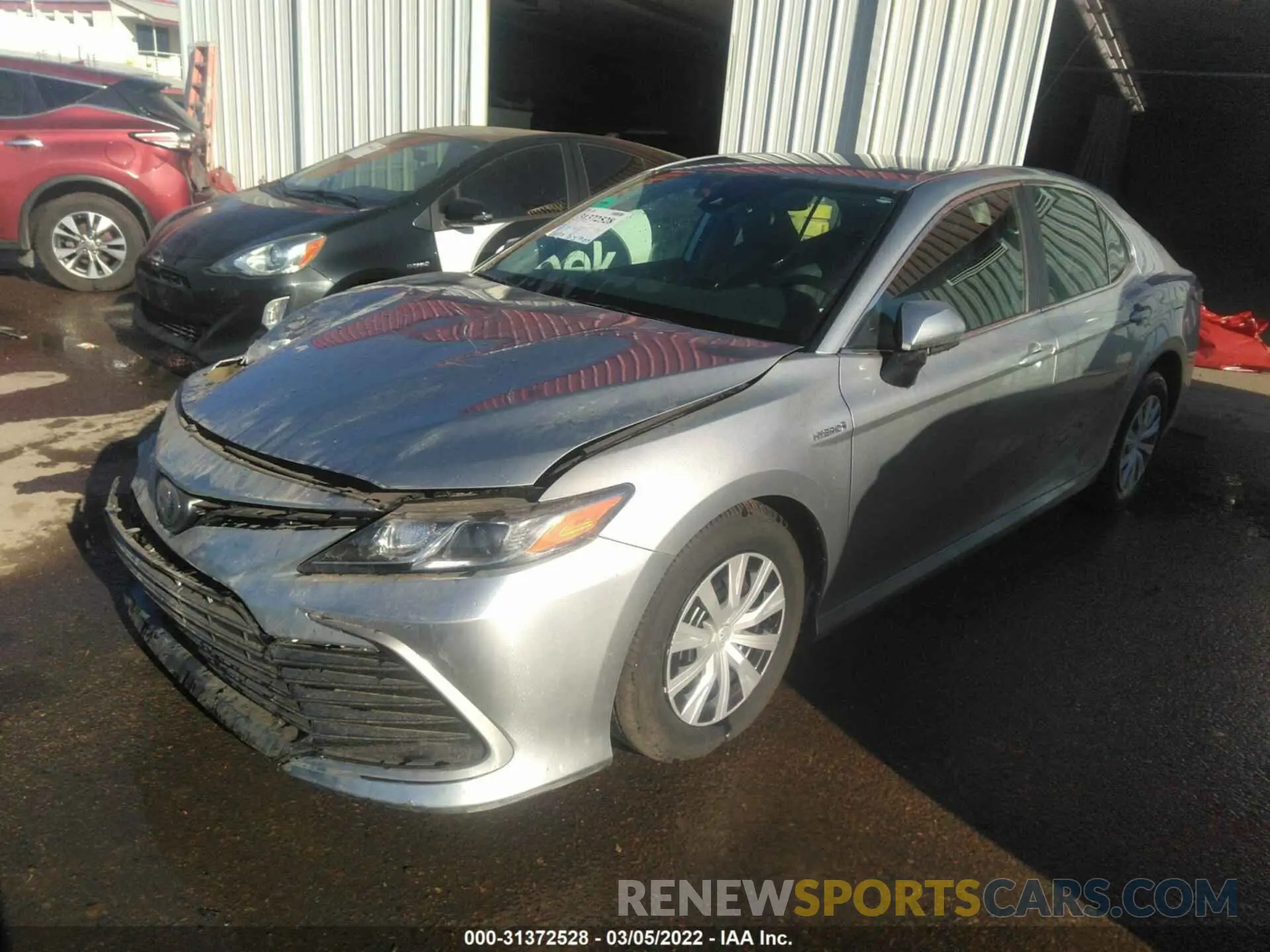 2 fotografías del automóvil dañado 4T1C31AK0MU564297 TOYOTA CAMRY 2021