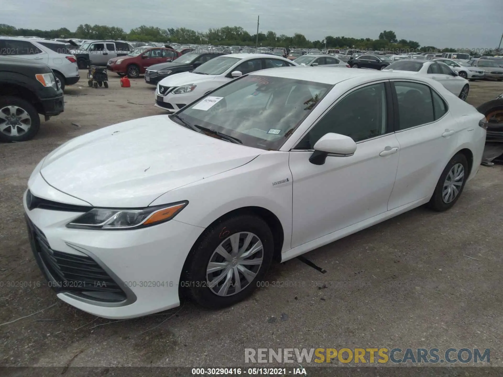 2 fotografías del automóvil dañado 4T1C31AK4MU550712 TOYOTA CAMRY 2021
