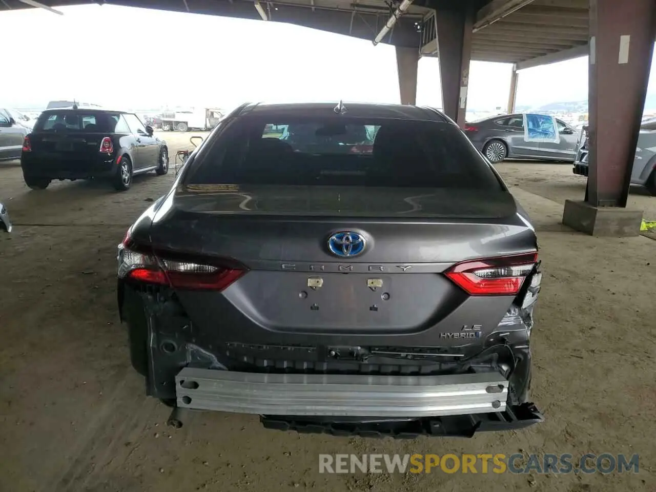 6 fotografías del automóvil dañado 4T1C31AK4MU553447 TOYOTA CAMRY 2021