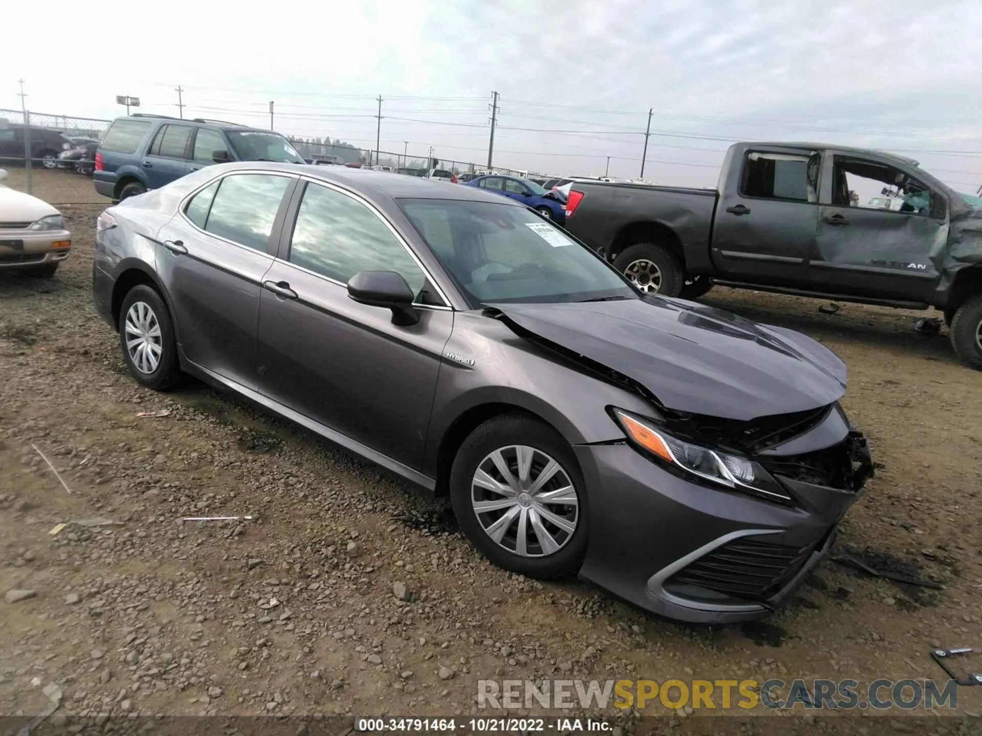 1 fotografías del automóvil dañado 4T1C31AK5MU030146 TOYOTA CAMRY 2021