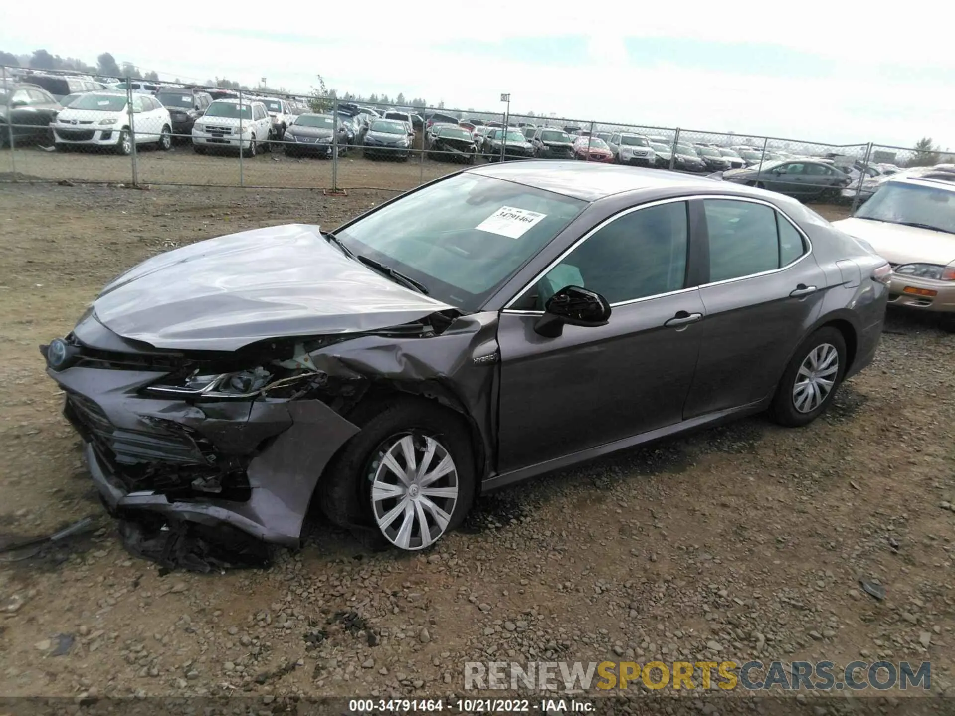 2 fotografías del automóvil dañado 4T1C31AK5MU030146 TOYOTA CAMRY 2021
