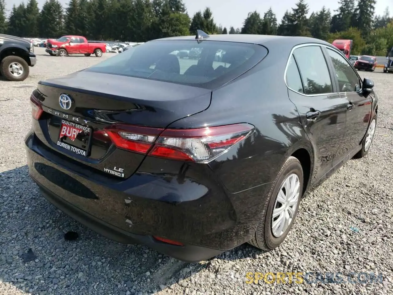 4 fotografías del automóvil dañado 4T1C31AK5MU551111 TOYOTA CAMRY 2021