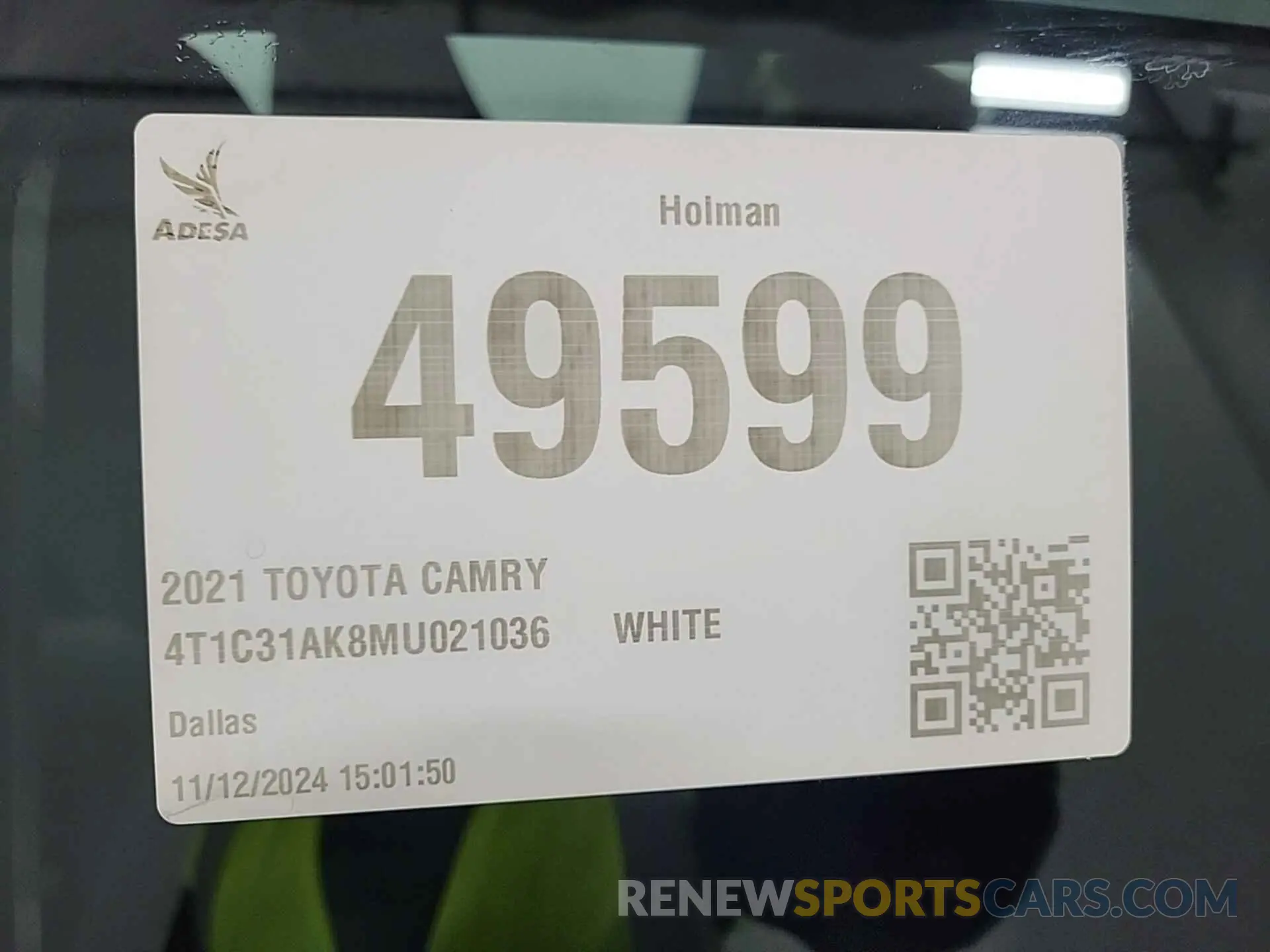 26 fotografías del automóvil dañado 4T1C31AK8MU021036 TOYOTA CAMRY 2021