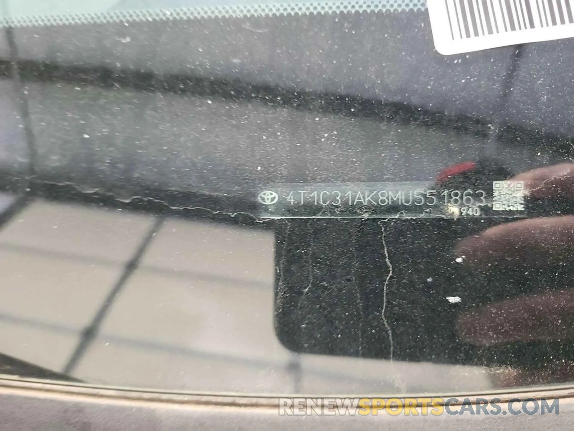 10 fotografías del automóvil dañado 4T1C31AK8MU551863 TOYOTA CAMRY 2021