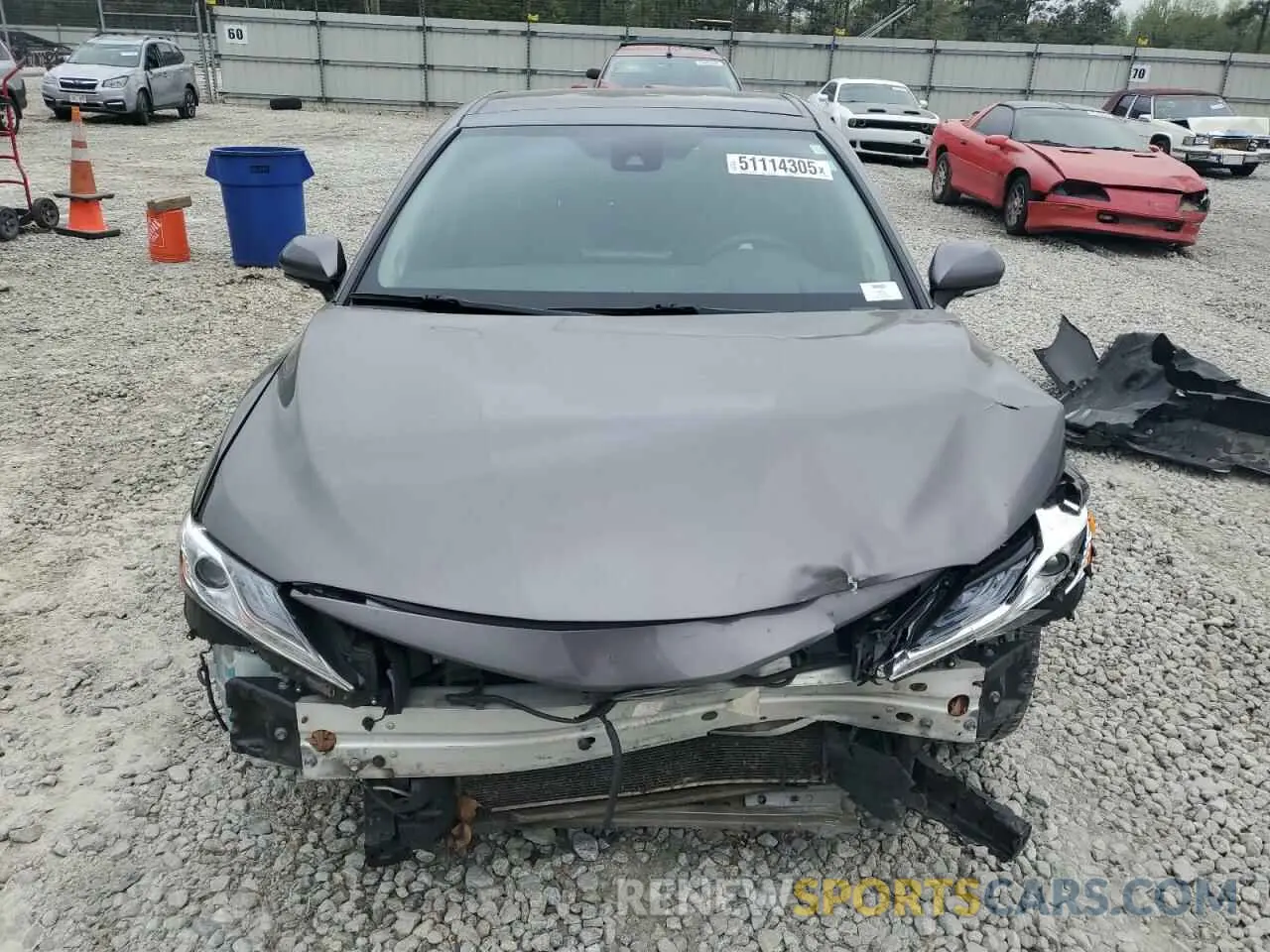 5 fotografías del automóvil dañado 4T1F11AK9MU605688 TOYOTA CAMRY 2021