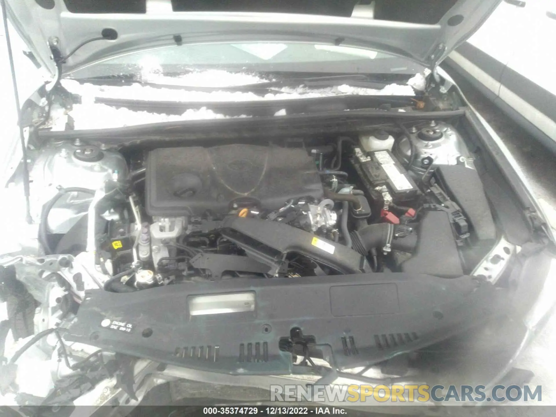 10 fotografías del automóvil dañado 4T1F11BK8MU045130 TOYOTA CAMRY 2021