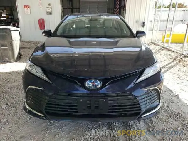 5 fotografías del automóvil dañado 4T1F31AK0MU565026 TOYOTA CAMRY 2021