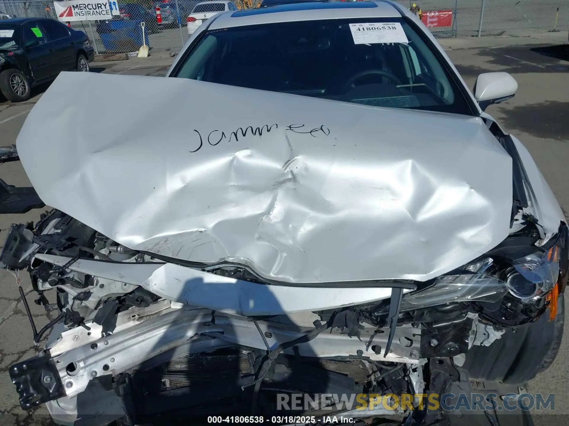 10 fotografías del automóvil dañado 4T1F31AK7MU548885 TOYOTA CAMRY 2021
