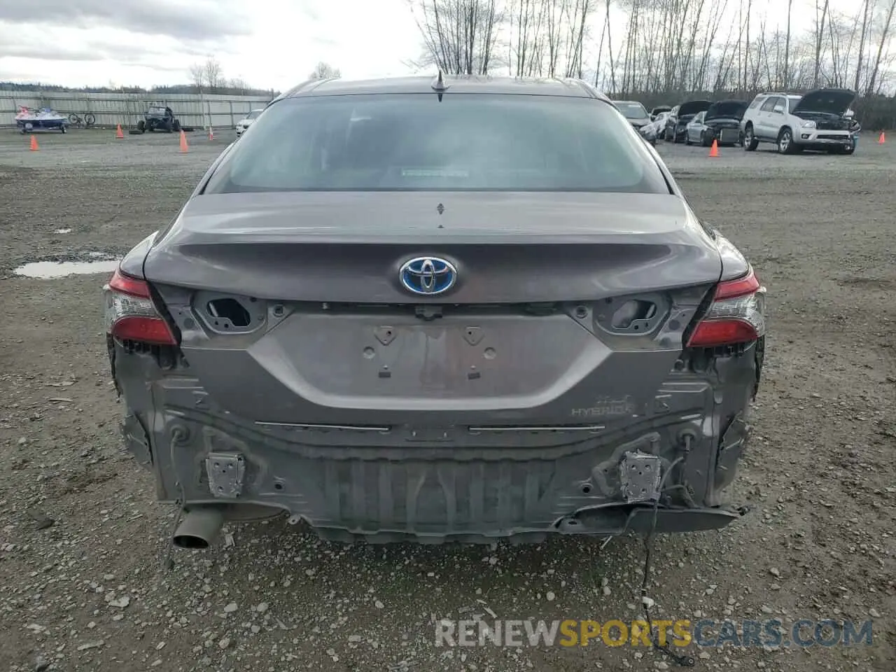 6 fotografías del automóvil dañado 4T1F31AK8MU562309 TOYOTA CAMRY 2021