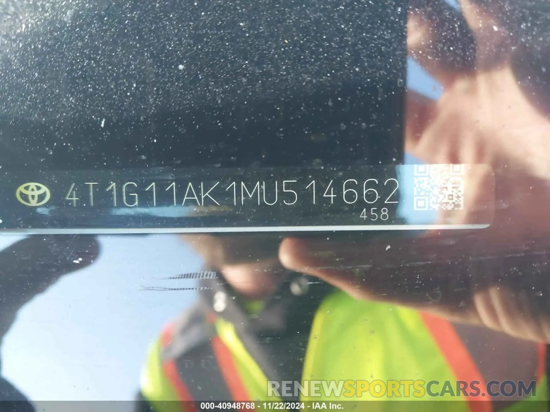 9 fotografías del automóvil dañado 4T1G11AK1MU514662 TOYOTA CAMRY 2021
