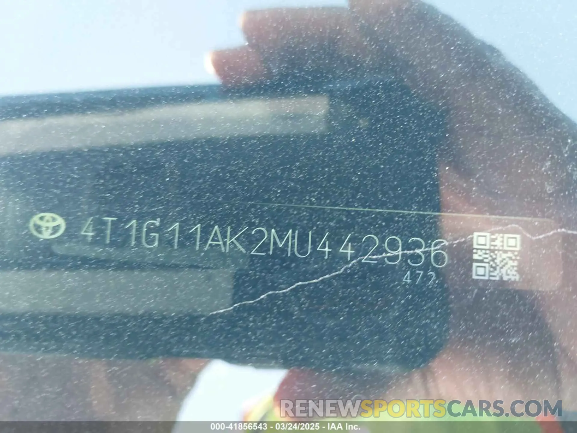 9 fotografías del automóvil dañado 4T1G11AK2MU442936 TOYOTA CAMRY 2021