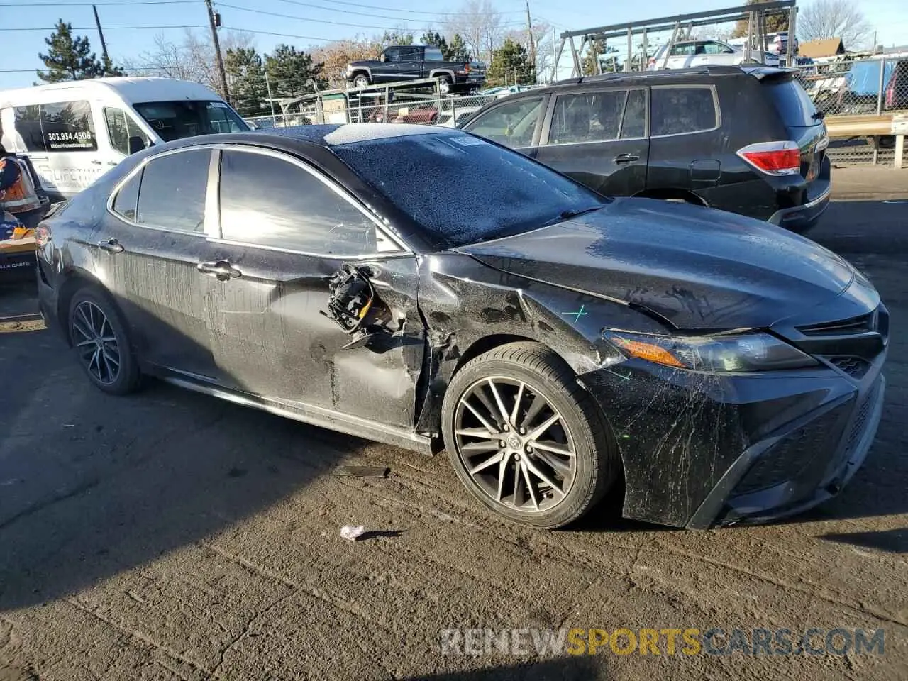 4 fotografías del automóvil dañado 4T1G11AK2MU448123 TOYOTA CAMRY 2021