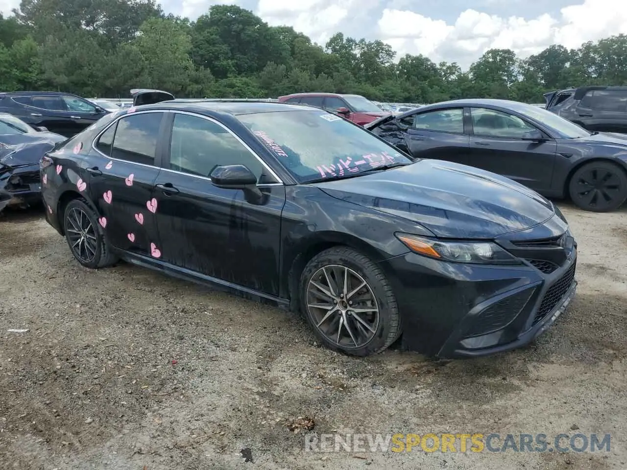 4 fotografías del automóvil dañado 4T1G11AK2MU563031 TOYOTA CAMRY 2021