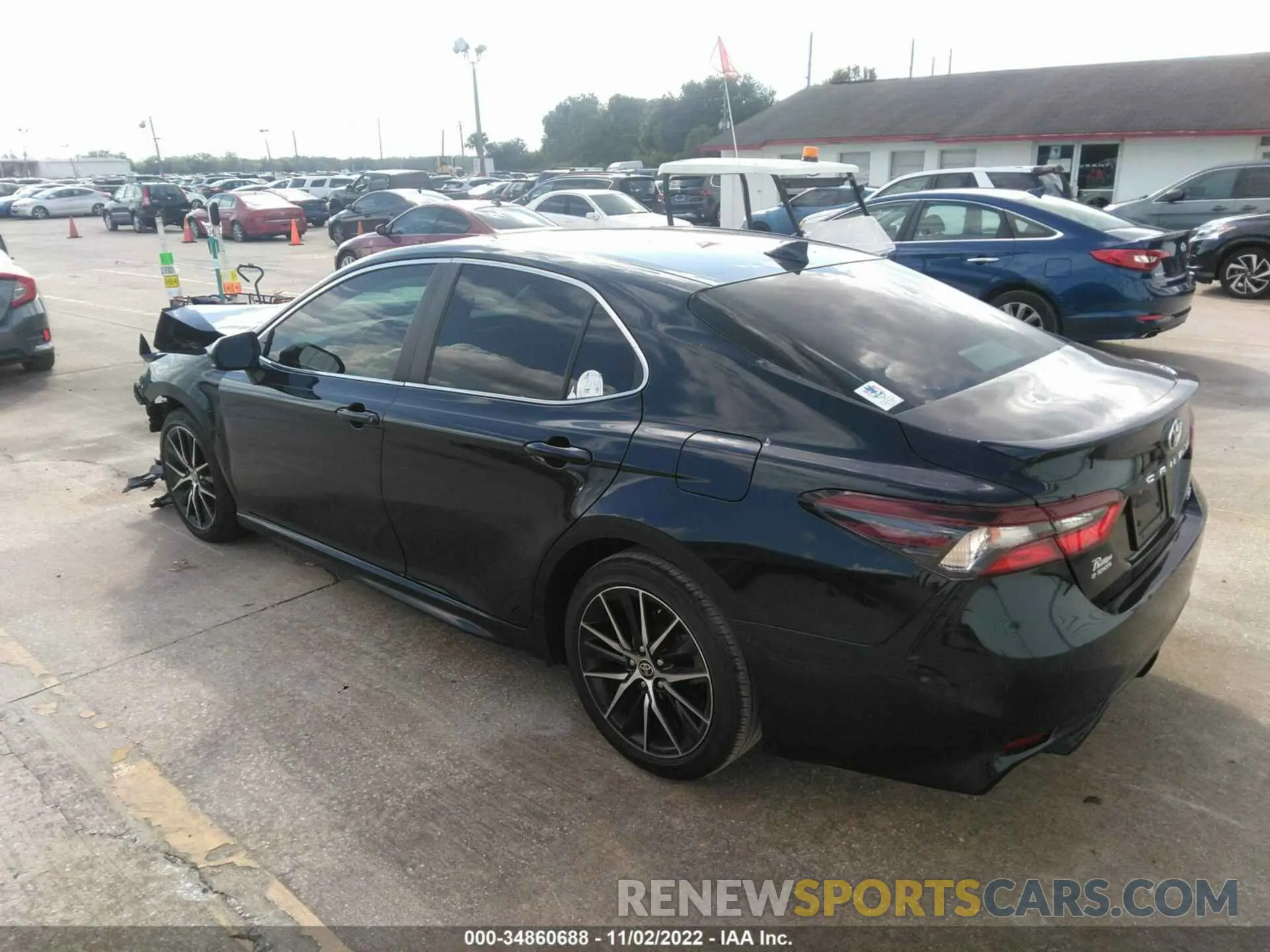 3 fotografías del automóvil dañado 4T1G11AK3MU449748 TOYOTA CAMRY 2021