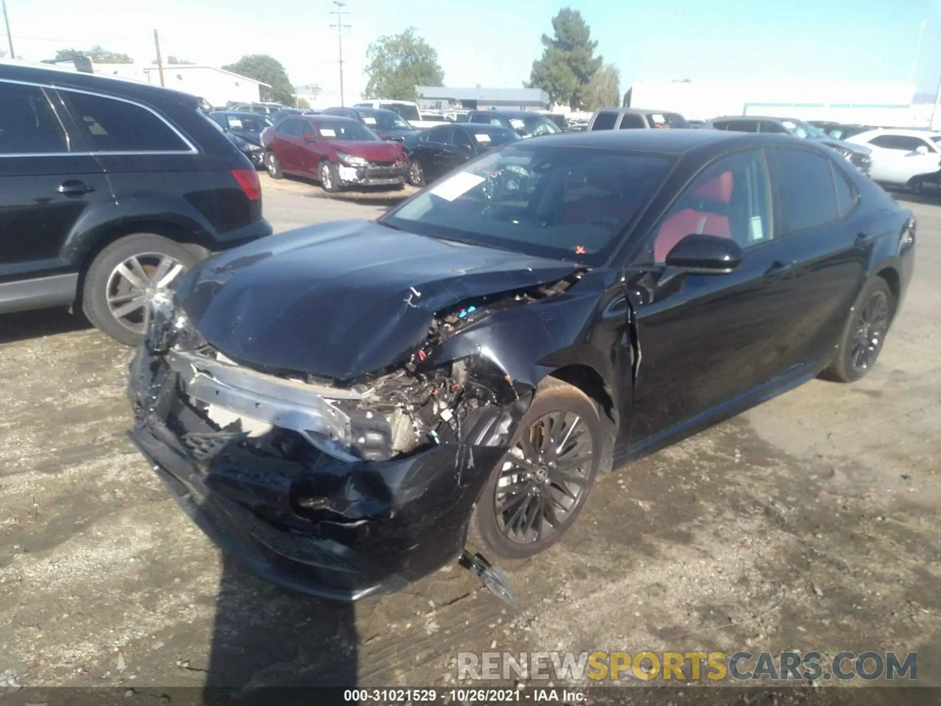 2 fotografías del automóvil dañado 4T1G11AK3MU452682 TOYOTA CAMRY 2021
