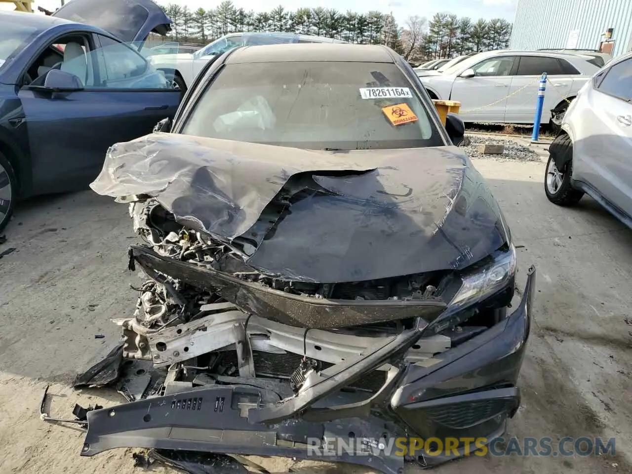 5 fotografías del automóvil dañado 4T1G11AK4MU485867 TOYOTA CAMRY 2021