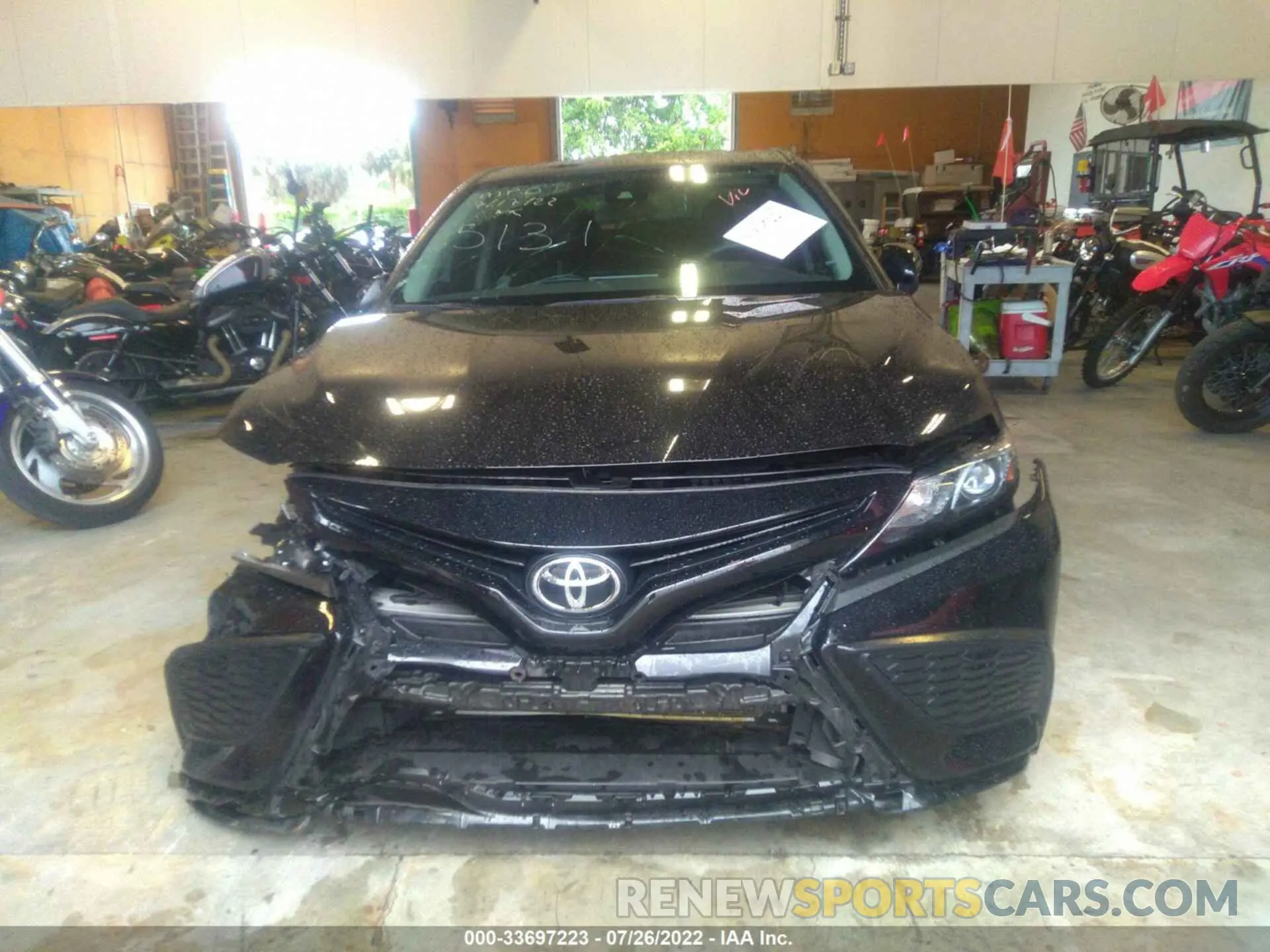 6 fotografías del automóvil dañado 4T1G11AK6MU405131 TOYOTA CAMRY 2021
