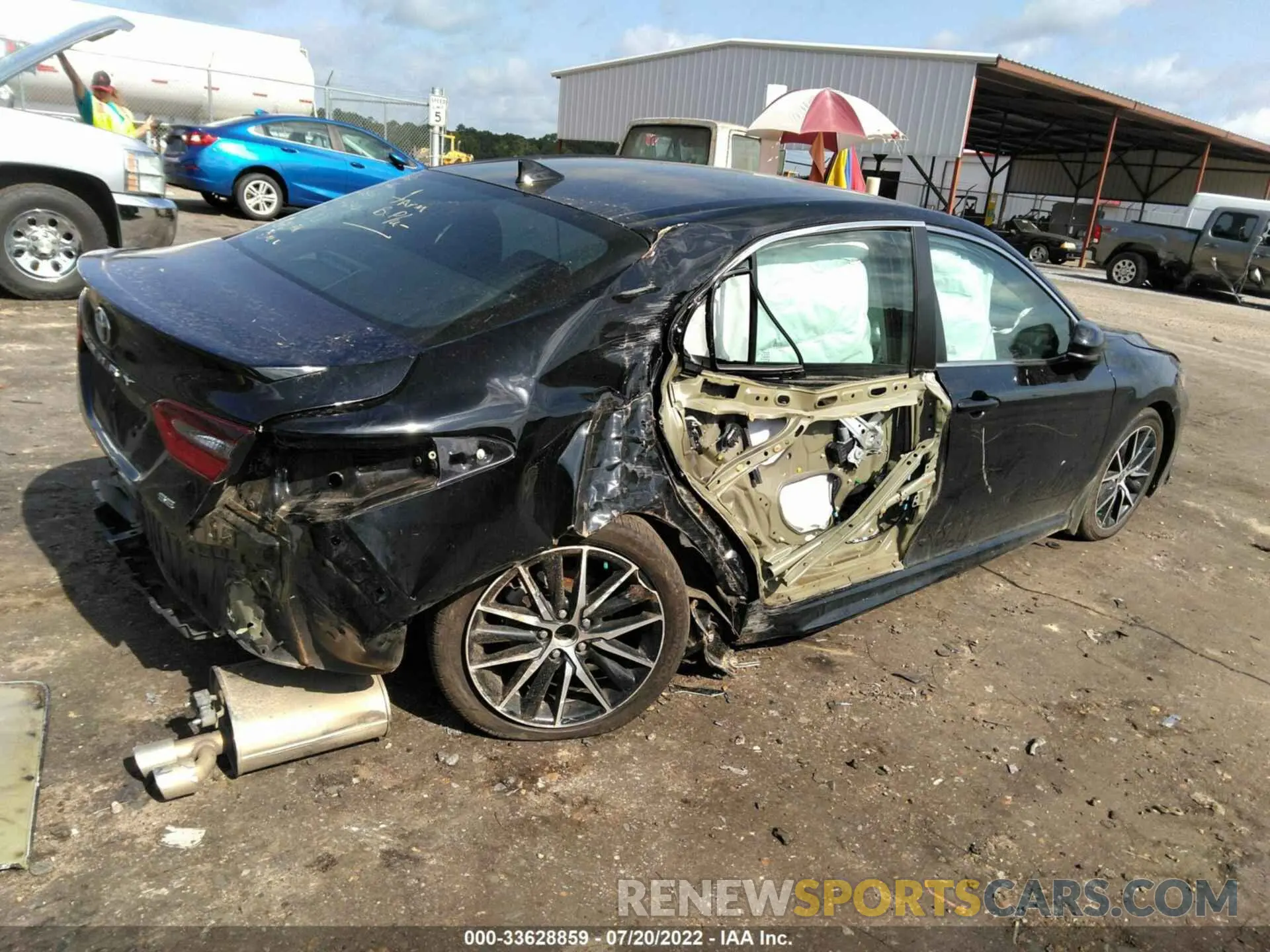 4 fotografías del automóvil dañado 4T1G11AK6MU614644 TOYOTA CAMRY 2021