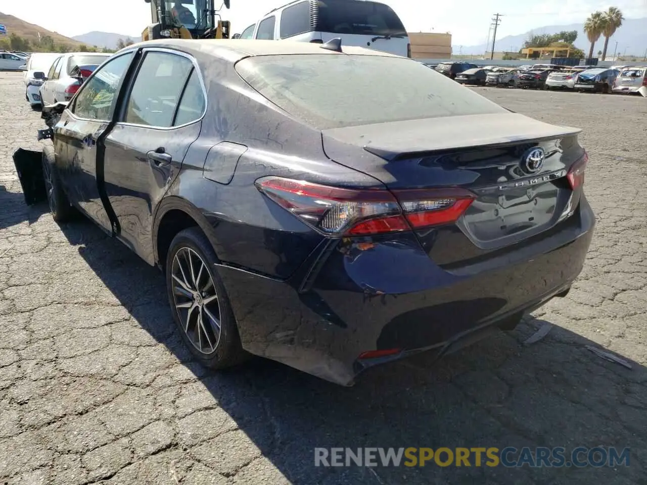 3 fotografías del automóvil dañado 4T1G11AK8MU484737 TOYOTA CAMRY 2021