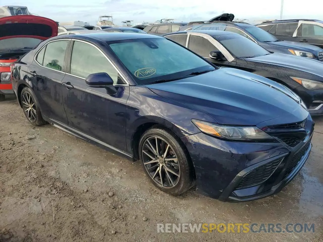4 fotografías del automóvil dañado 4T1G11AK9MU453299 TOYOTA CAMRY 2021