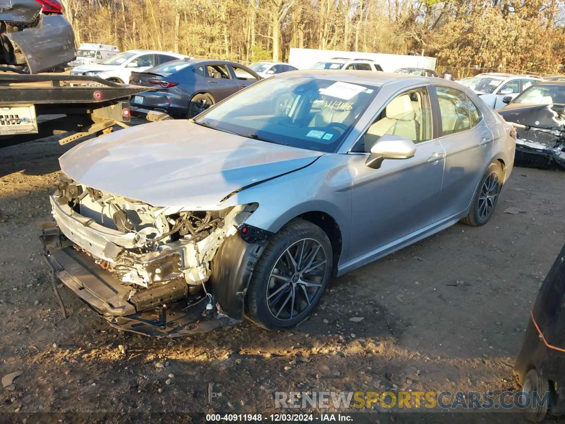 2 fotografías del automóvil dañado 4T1G11BK1MU025595 TOYOTA CAMRY 2021