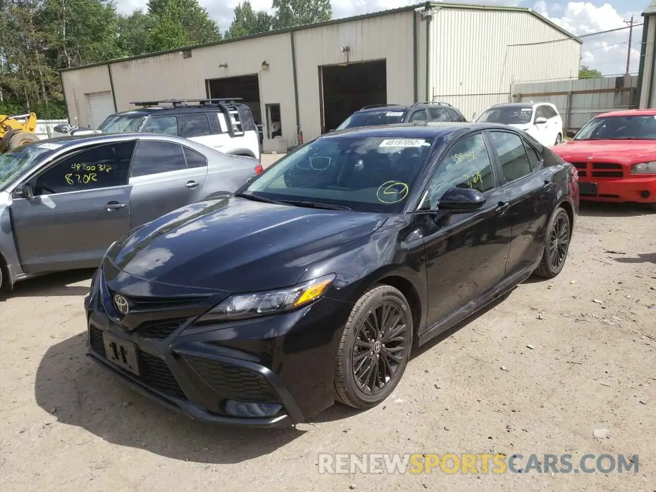 2 fotografías del automóvil dañado 4T1G11BK7MU041543 TOYOTA CAMRY 2021