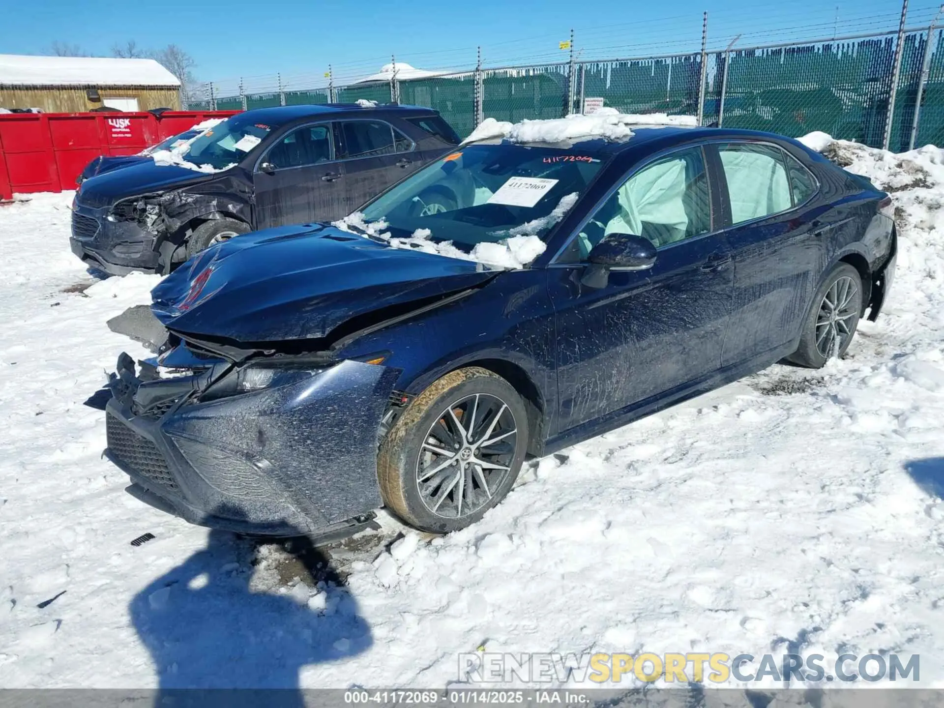2 fotografías del automóvil dañado 4T1G11BK8MU020037 TOYOTA CAMRY 2021