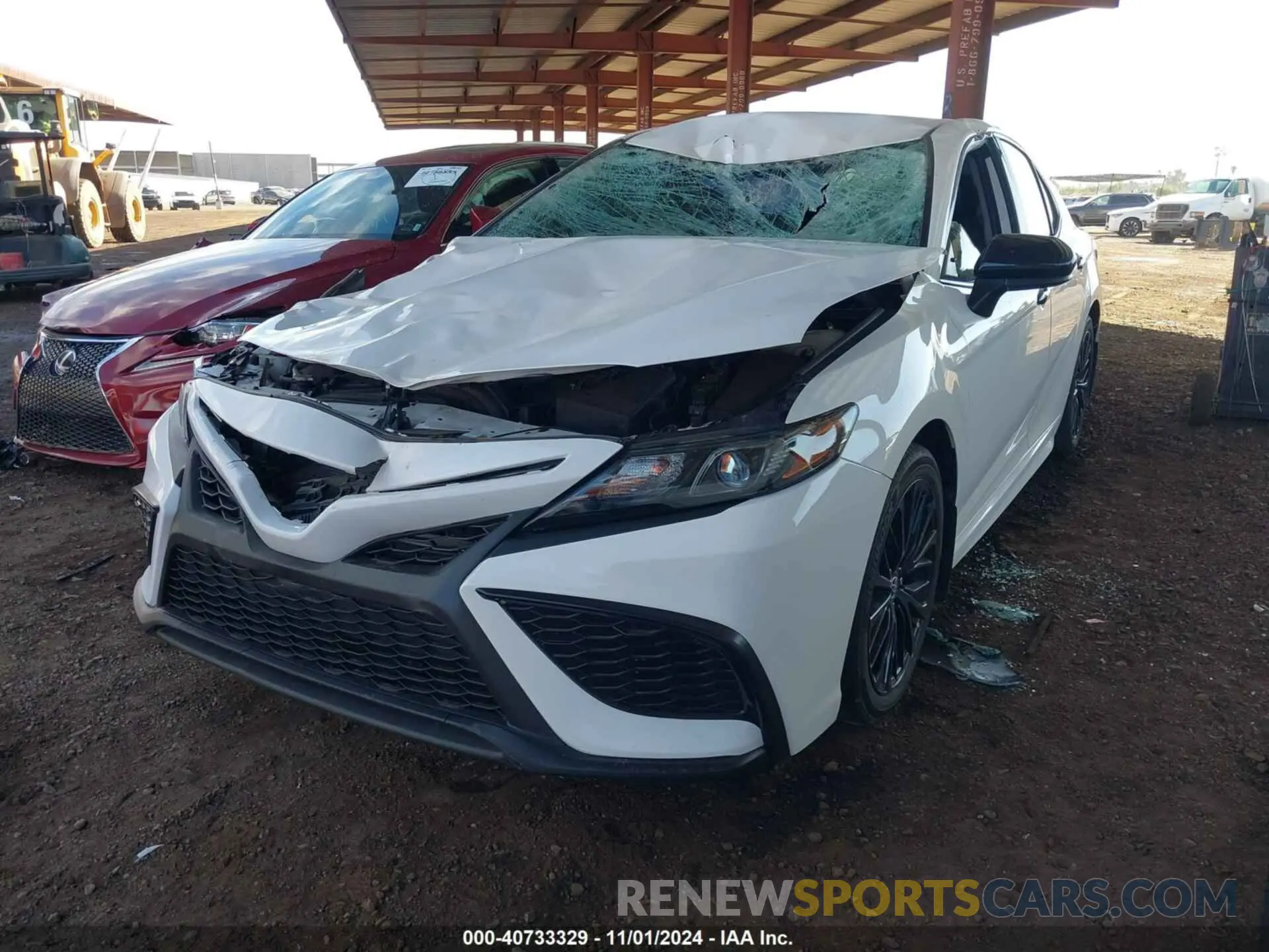 2 fotografías del automóvil dañado 4T1G11BK8MU020443 TOYOTA CAMRY 2021