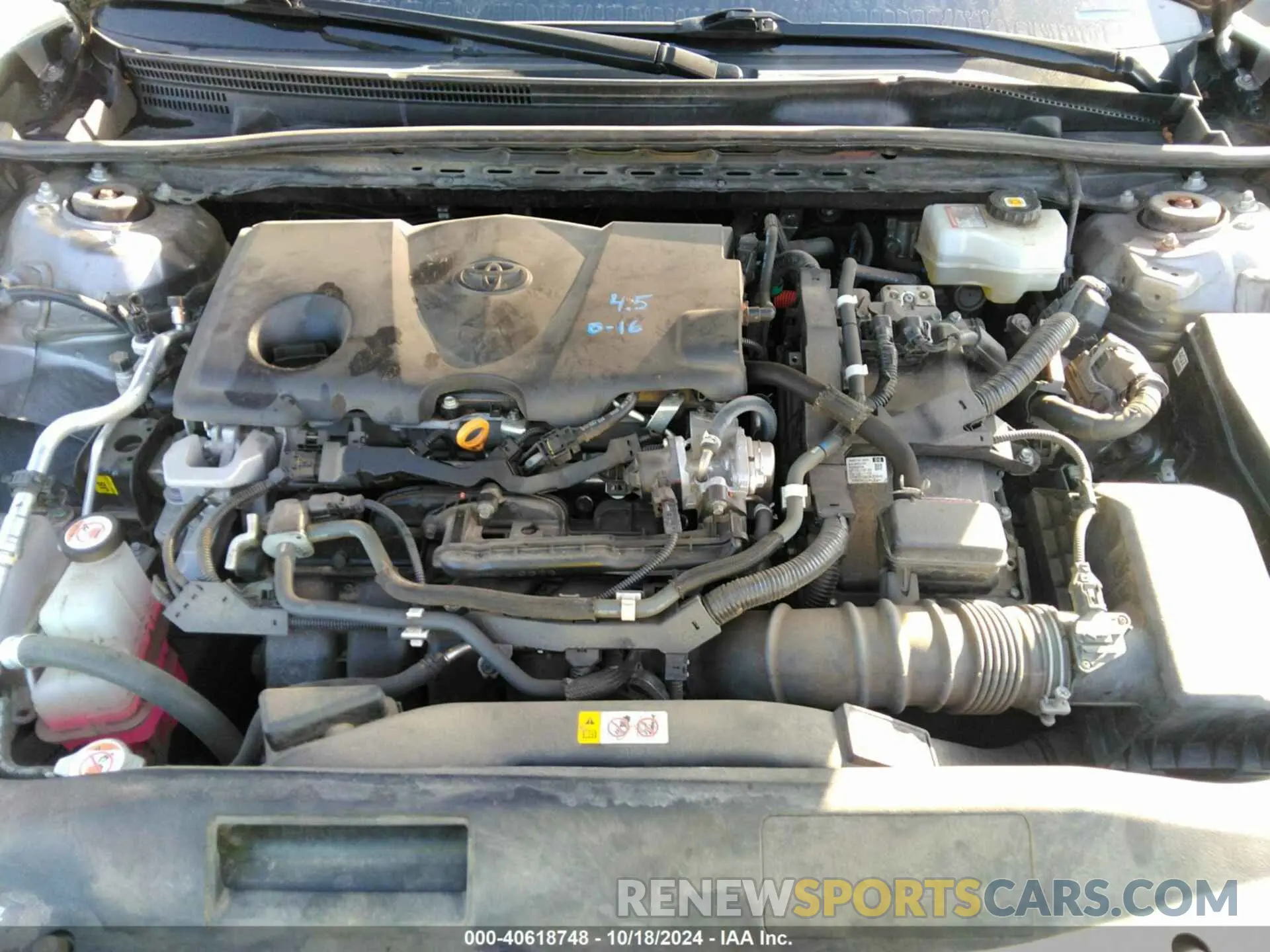 10 fotografías del automóvil dañado 4T1G31AK4MU555653 TOYOTA CAMRY 2021