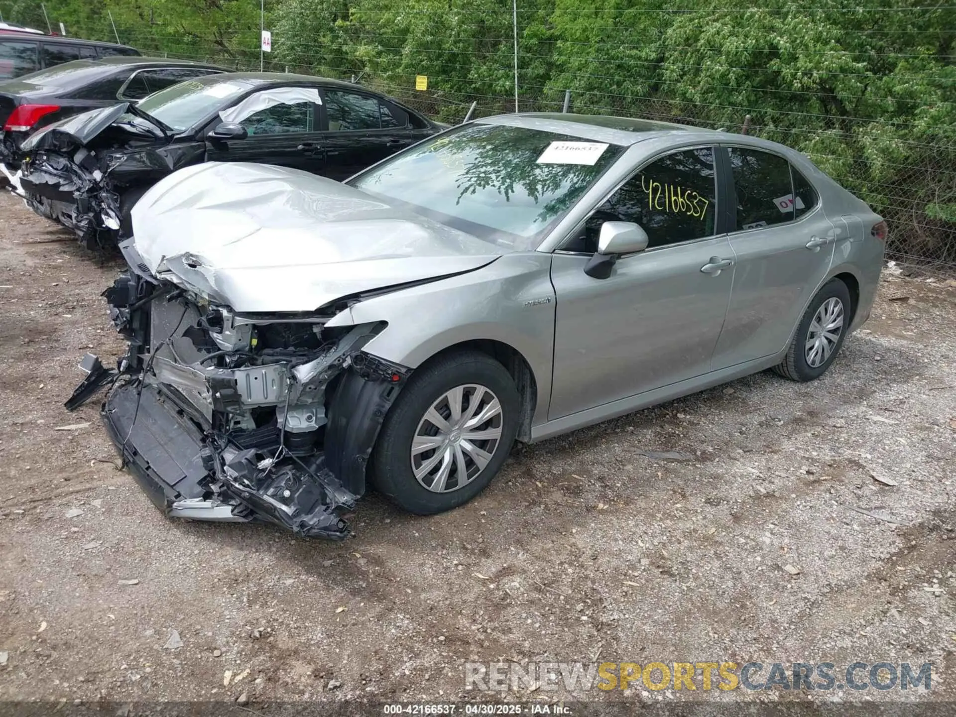 2 fotografías del automóvil dañado 4T1H31AK2MU027484 TOYOTA CAMRY 2021