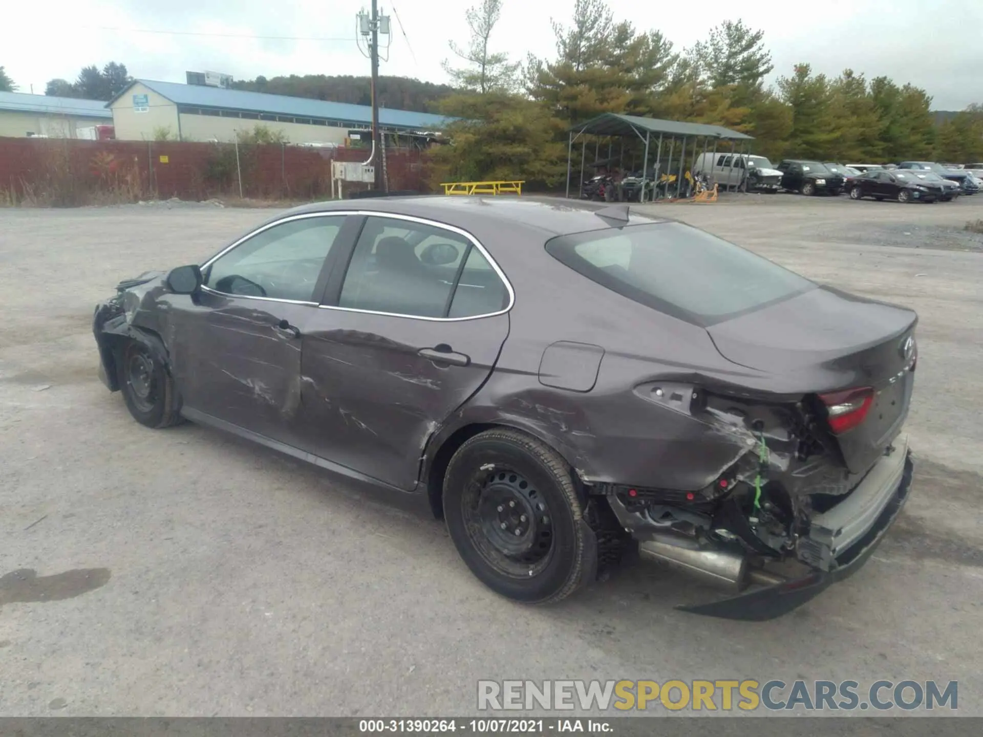3 fotografías del automóvil dañado 4T1H31AKXMU559842 TOYOTA CAMRY 2021