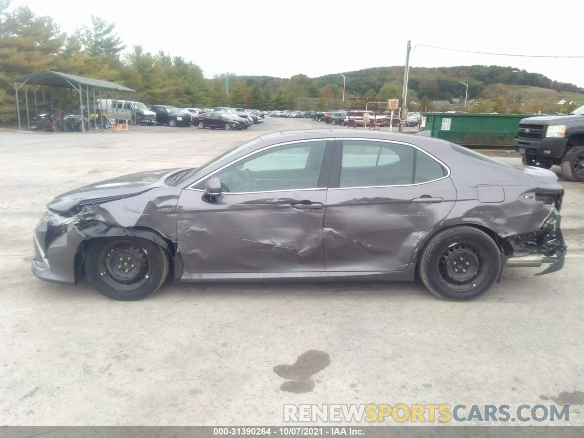 6 fotografías del automóvil dañado 4T1H31AKXMU559842 TOYOTA CAMRY 2021