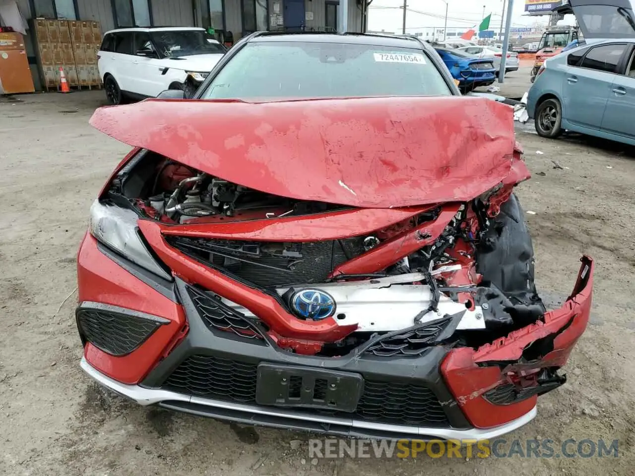 5 fotografías del automóvil dañado 4T1K31AK0MU020698 TOYOTA CAMRY 2021
