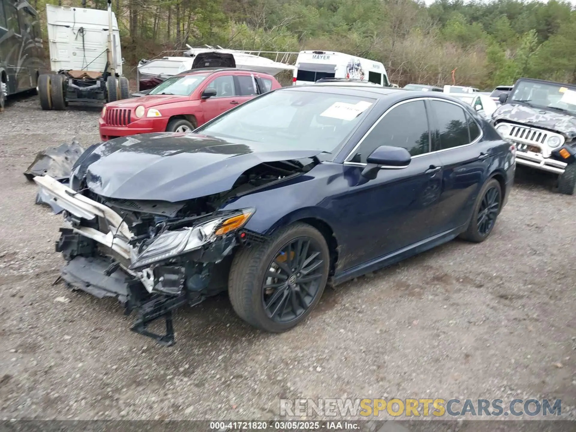2 fotografías del automóvil dañado 4T1K61AK6MU458214 TOYOTA CAMRY 2021