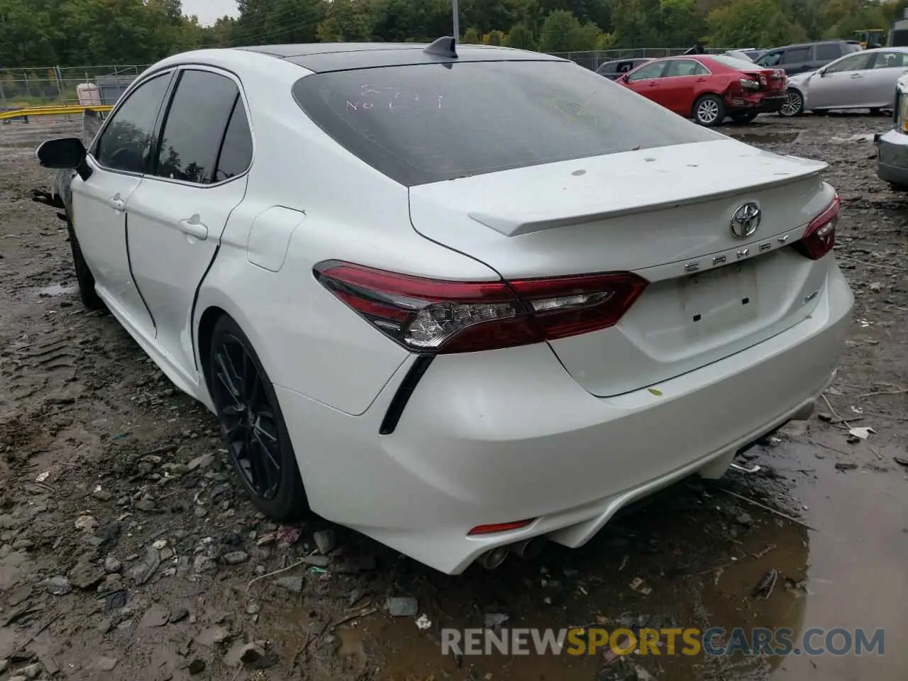 3 fotografías del automóvil dañado 4T1K61AK7MU427537 TOYOTA CAMRY 2021
