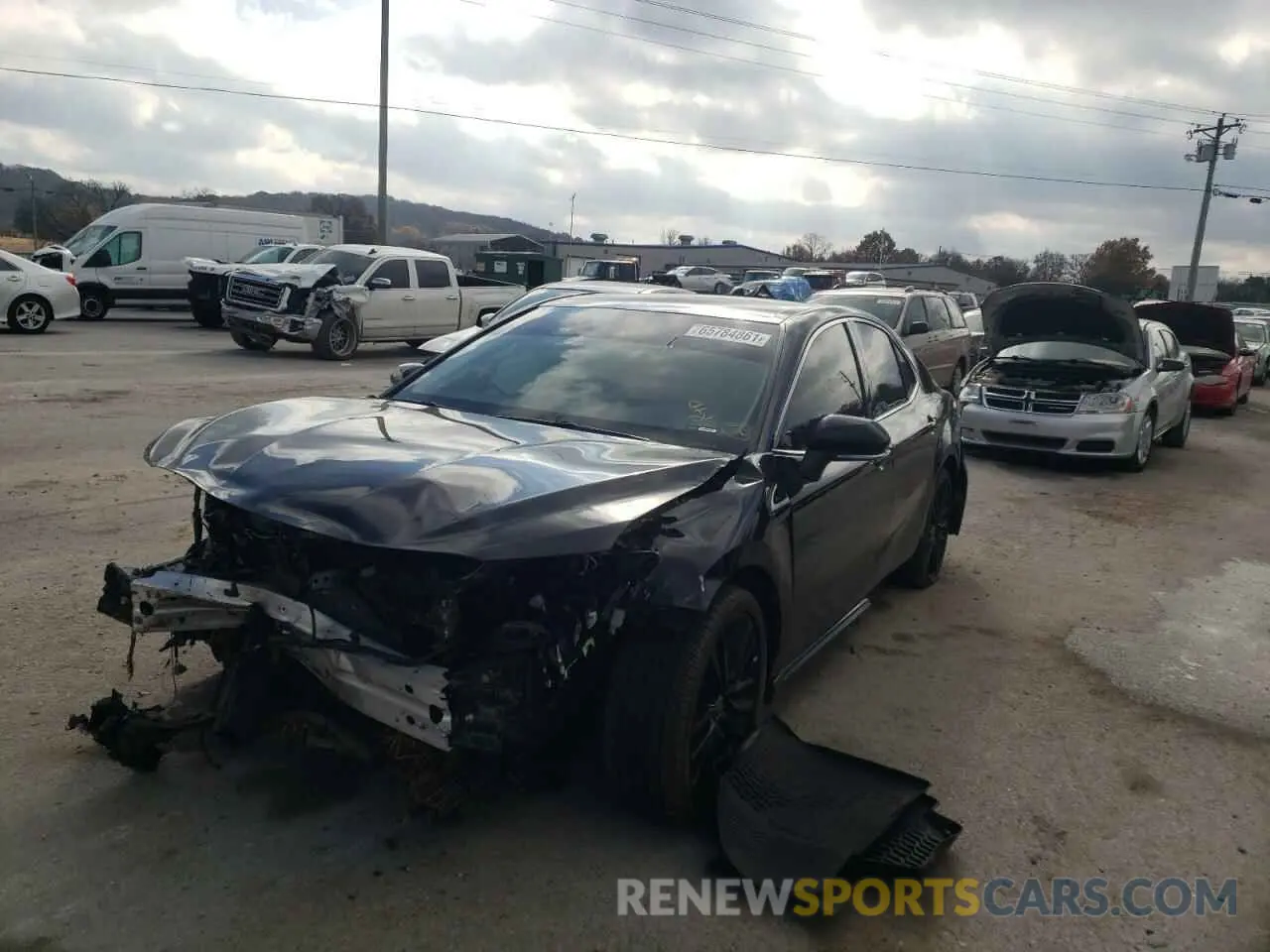 2 fotografías del automóvil dañado 4T1K61AK8MU552370 TOYOTA CAMRY 2021