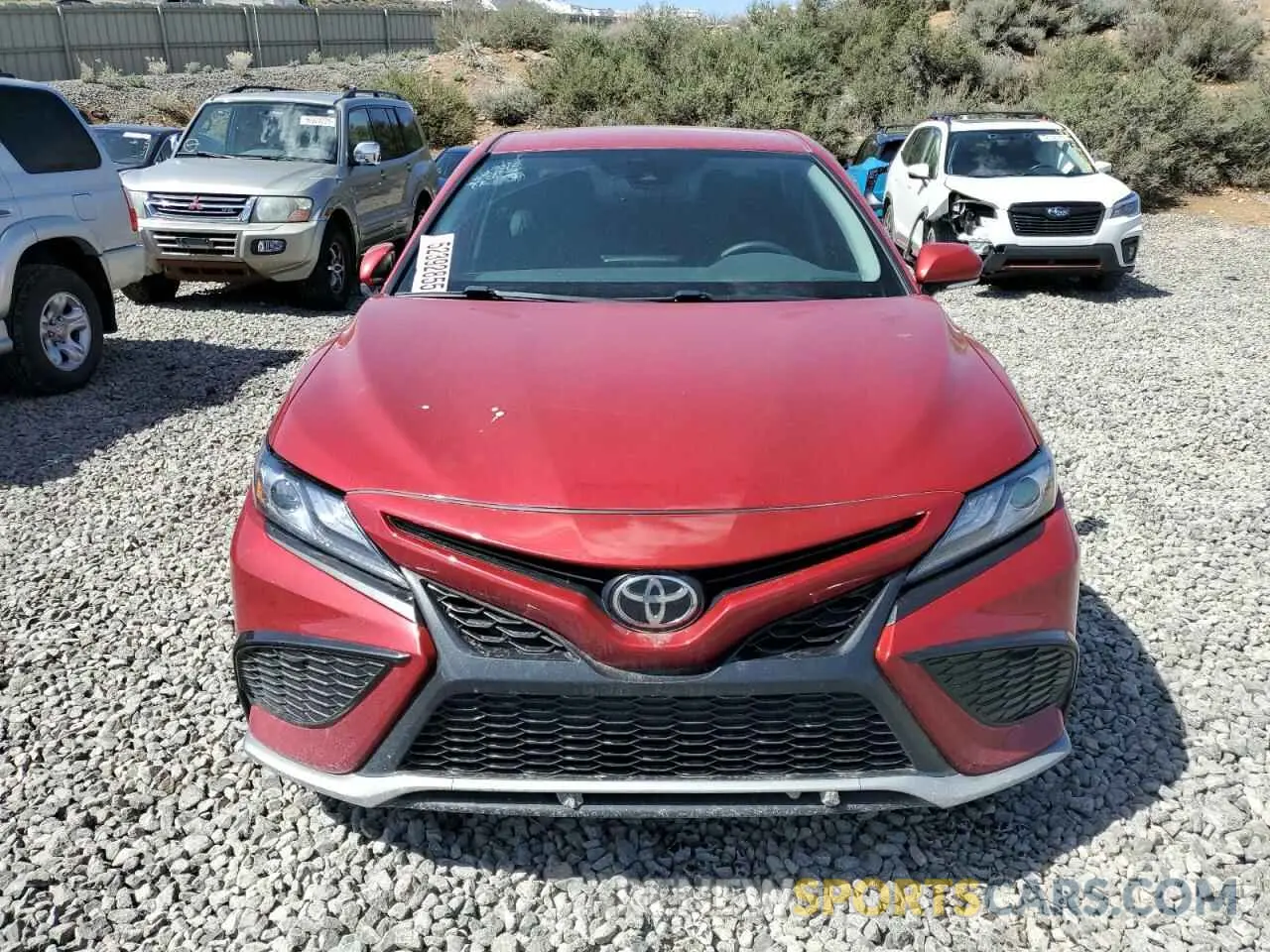 5 fotografías del automóvil dañado 4T1K61BK7MU045636 TOYOTA CAMRY 2021