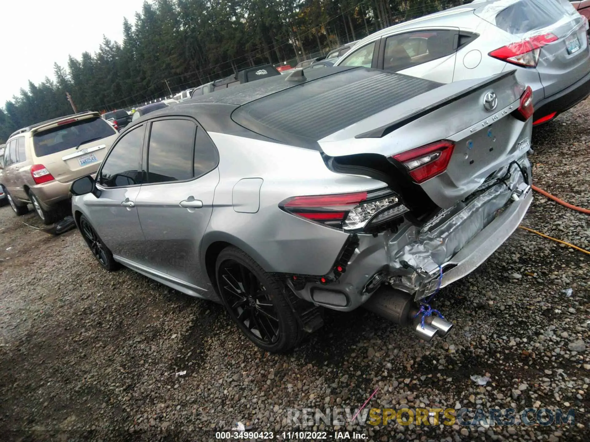 3 fotografías del automóvil dañado 4T1K61BK7MU046592 TOYOTA CAMRY 2021