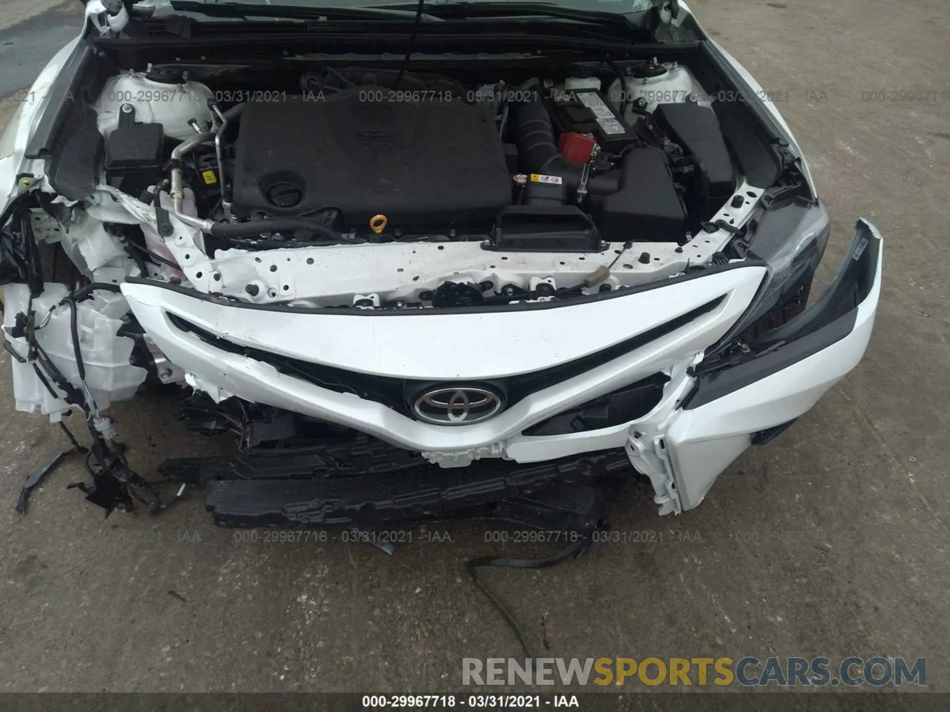 6 fotografías del automóvil dañado 4T1KZ1AK0MU049360 TOYOTA CAMRY 2021
