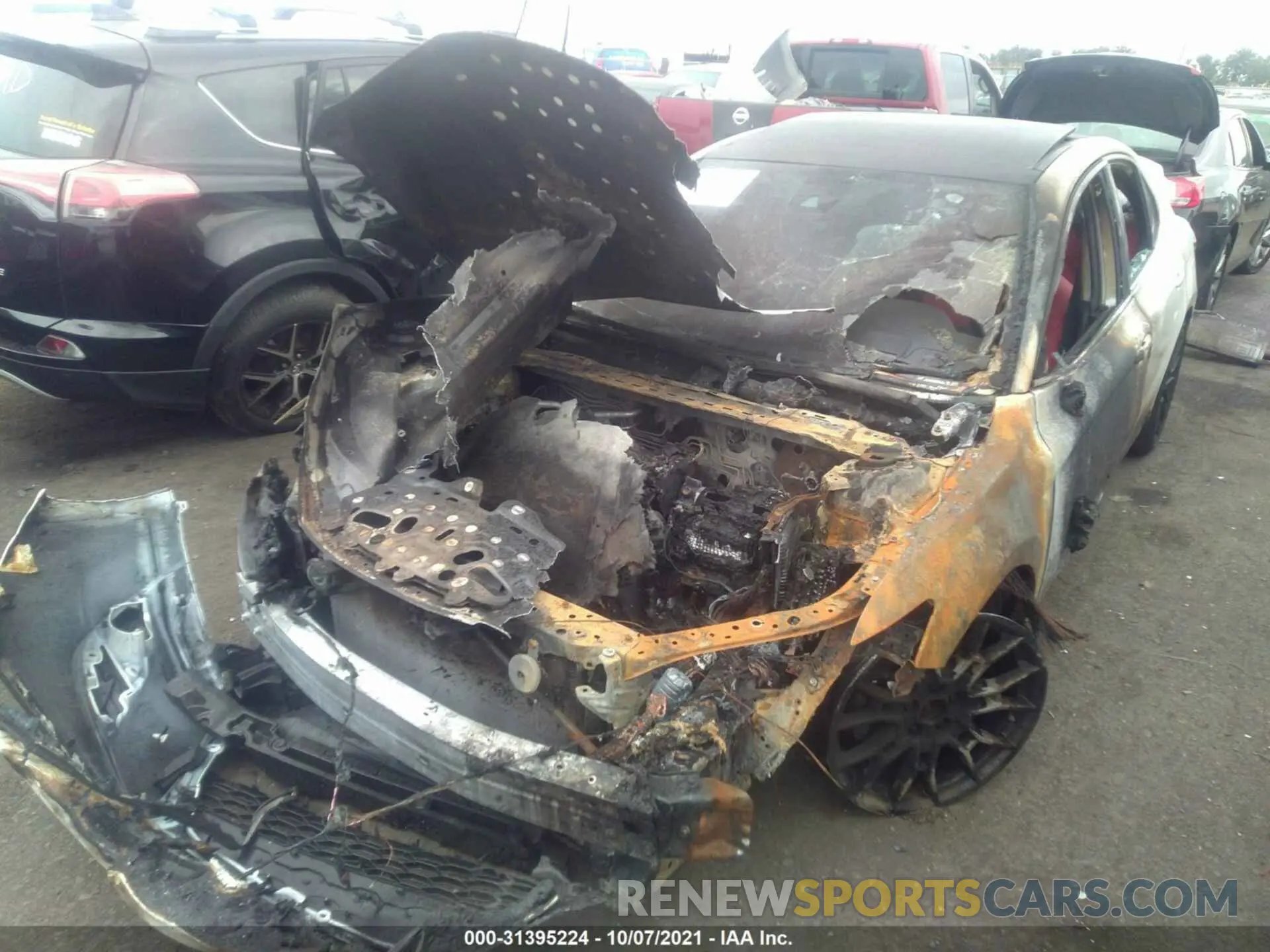 6 fotografías del automóvil dañado 4T1KZ1AKXMU056641 TOYOTA CAMRY 2021