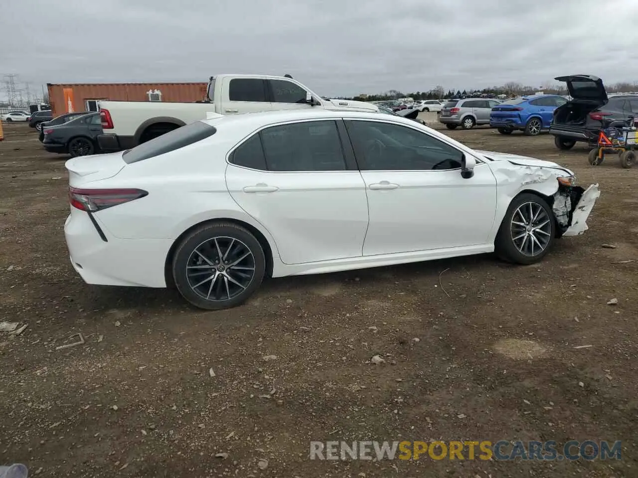 3 fotografías del automóvil dañado 4T1S11AK5MU561378 TOYOTA CAMRY 2021