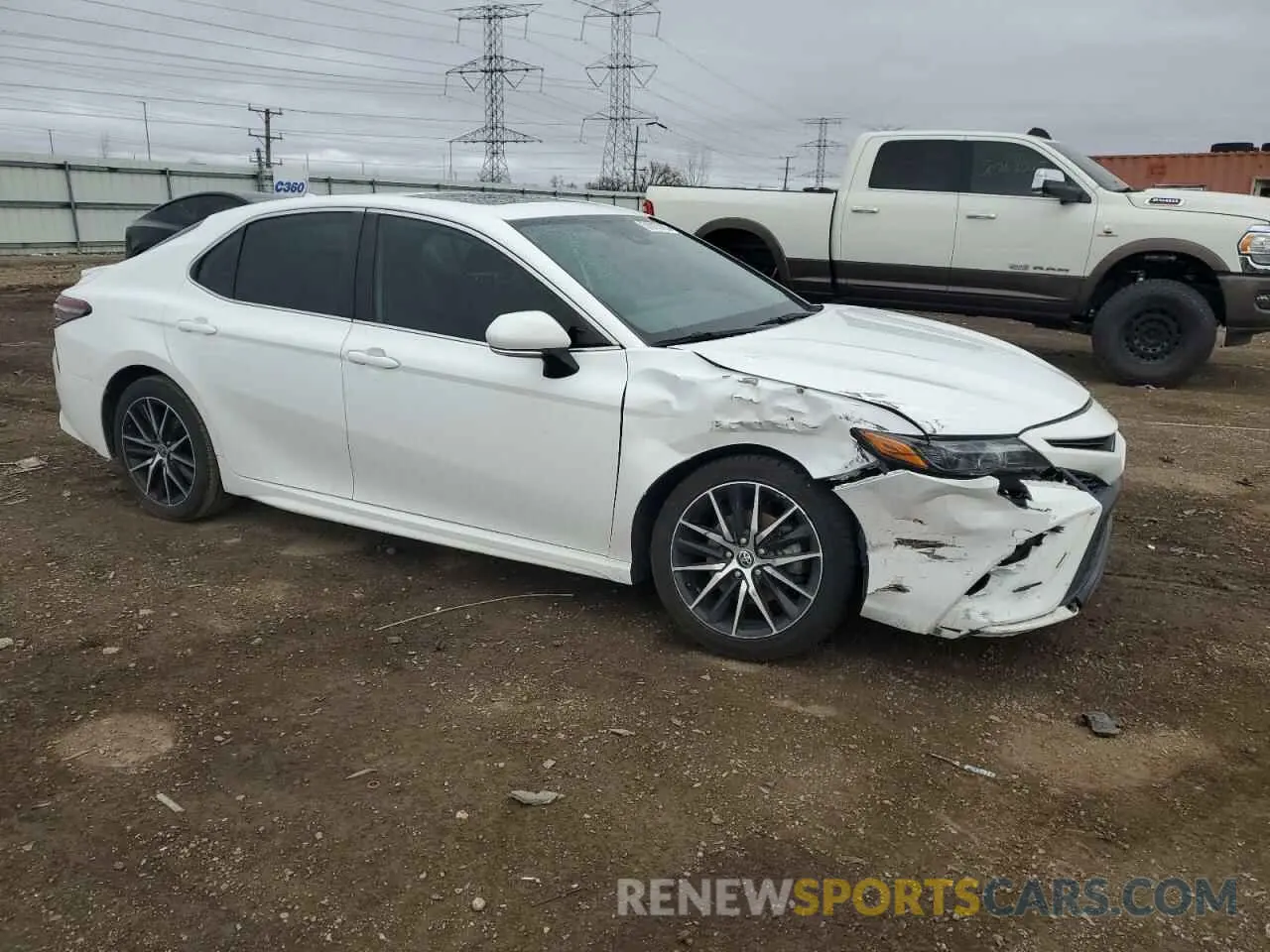 4 fotografías del automóvil dañado 4T1S11AK5MU561378 TOYOTA CAMRY 2021