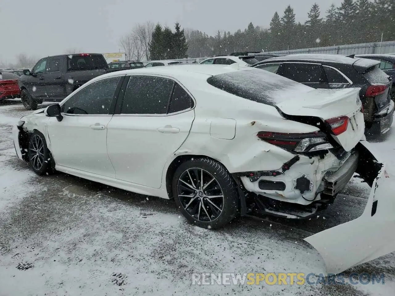 2 fotografías del automóvil dañado 4T1S11BK5MU042166 TOYOTA CAMRY 2021