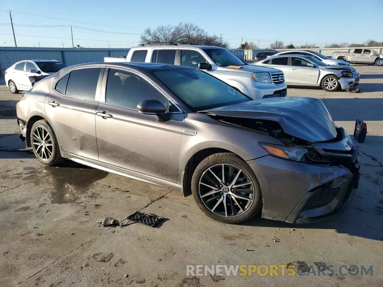 4 fotografías del automóvil dañado 4T1S31AK5MU559219 TOYOTA CAMRY 2021