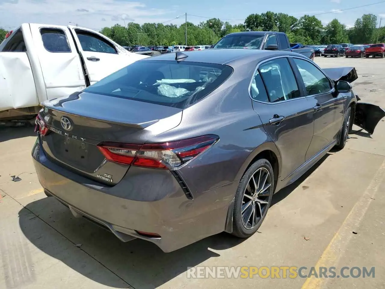 4 fotografías del automóvil dañado 4T1S31AK8MU554662 TOYOTA CAMRY 2021