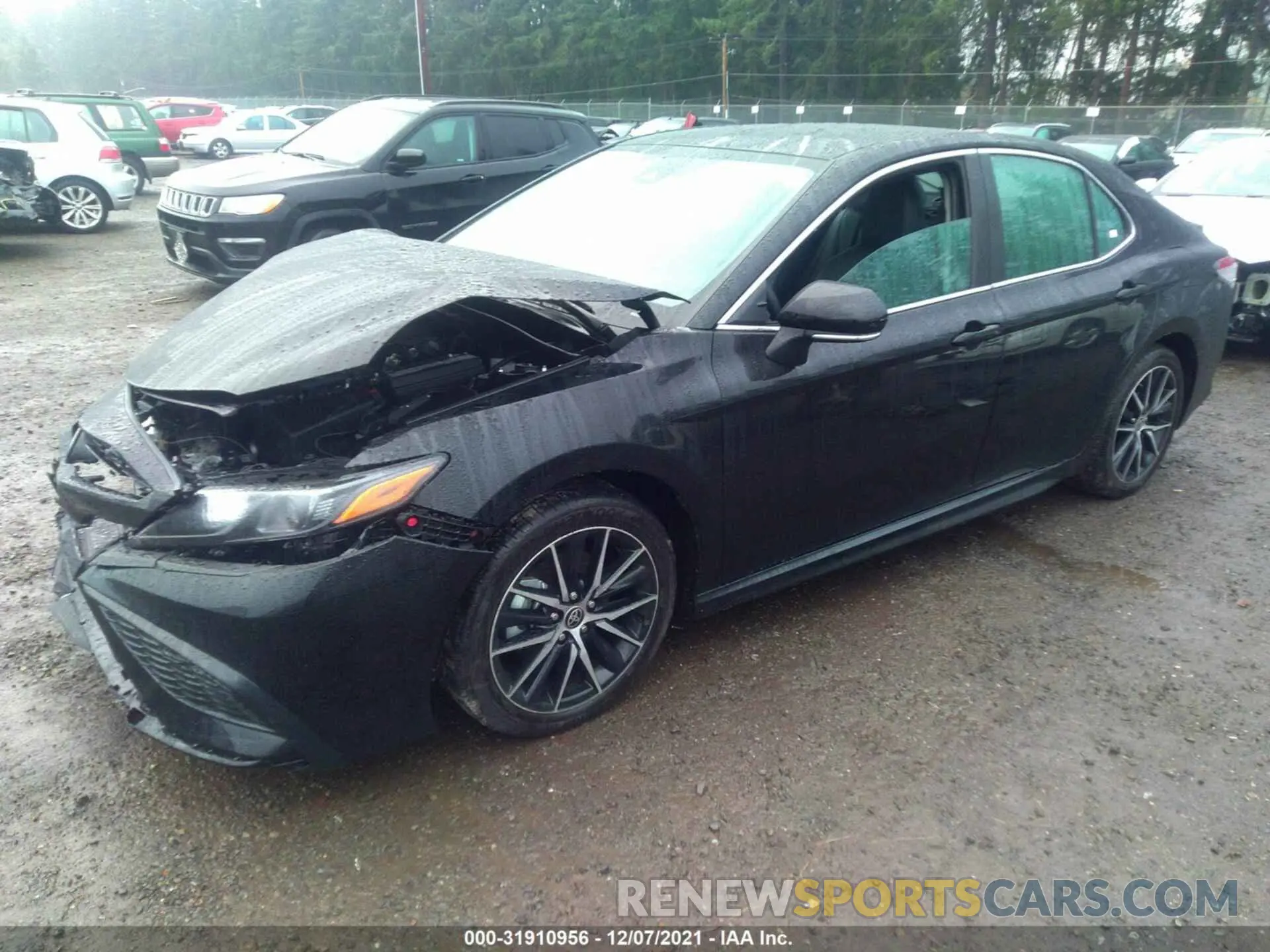 2 fotografías del automóvil dañado 4T1T11AK2MU566977 TOYOTA CAMRY 2021